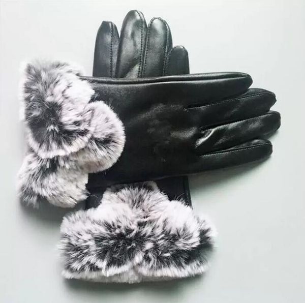 female winter leather gloves with plush touch screen rex rabbit fur mouth korean version cycling cold proof and warm sheepskin split finger, Blue;gray
female winter leather gloves with plush touch screen rex rabbit fur mouth korean version cycling cold proof and warm sheepskin split finger, Blue;gray