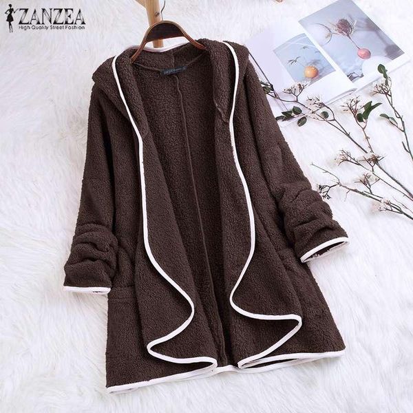 women's jackets plus size zanzea fashion furry coats 2021 spring hooded outwears casual female solid long sleeve cardigants 5xl, Black;brown
women's jackets plus size zanzea fashion furry coats 2021 spring hooded outwears casual female solid long sleeve cardigants 5xl, Black;brown