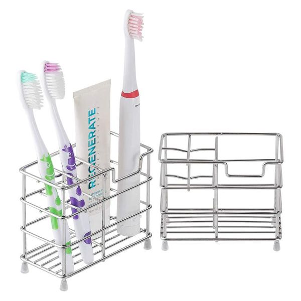 hooks & rails toothpaste rack, bathroom toothbrush organizer, stand leachate metal polished large capacity holder
hooks & rails toothpaste rack, bathroom toothbrush organizer, stand leachate metal polished large capacity holder