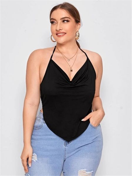 women irregular vest short deep v-neck backless asymmetric halter female summer clothing plus size l-4xl kg-100, White
women irregular vest short deep v-neck backless asymmetric halter female summer clothing plus size l-4xl kg-100, White