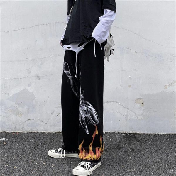 women's pants & capris black summer gray harajuku loose flame japan cool autumn trousers fashion funny straight hip hop gothic women, Black;white
women's pants & capris black summer gray harajuku loose flame japan cool autumn trousers fashion funny straight hip hop gothic women, Black;white