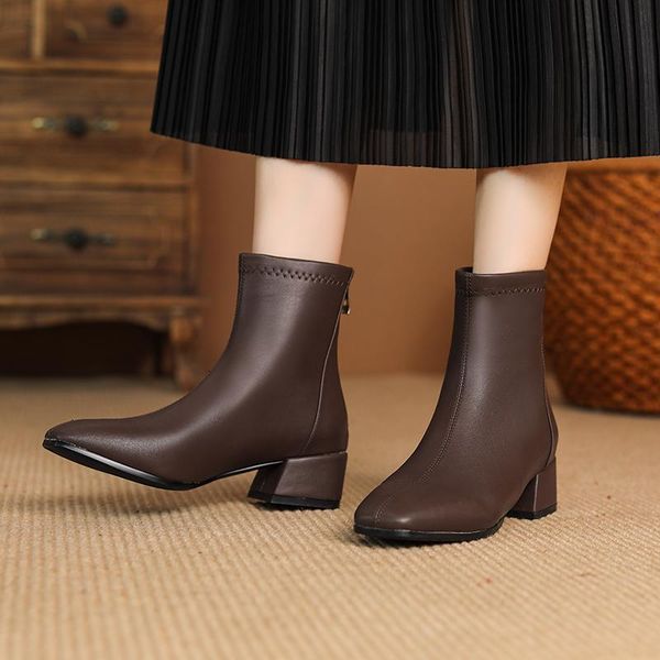 boots womens ankle women pu leather square toe back zip thick heel modern lady fashion shoes handmade, Black
boots womens ankle women pu leather square toe back zip thick heel modern lady fashion shoes handmade, Black