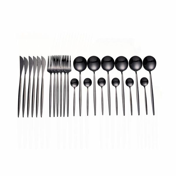 dinnerware sets 24pcs/set black gold set 304 stainless steel cutlery fork spoon knife dinner kitchen tableware
dinnerware sets 24pcs/set black gold set 304 stainless steel cutlery fork spoon knife dinner kitchen tableware