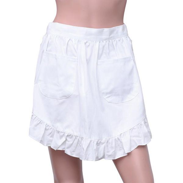 aprons 1pc european half apron domestic maid cotton flounce edge pure white length for girls ladies (white)
aprons 1pc european half apron domestic maid cotton flounce edge pure white length for girls ladies (white)