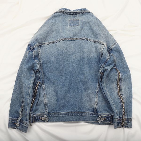 spring autumn vintage wash blue zipper splice long sleeve denim jacket women loose basic jeans coat outerwear female streetwear 4ifv, Black;brown
spring autumn vintage wash blue zipper splice long sleeve denim jacket women loose basic jeans coat outerwear female streetwear 4ifv, Black;brown