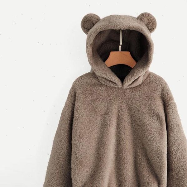 sweatshirt womens hoody winter fleece warm cute bear shape casual long sleeve plush fuzzy hoodie pullover female sweatshirt 45, Black
sweatshirt womens hoody winter fleece warm cute bear shape casual long sleeve plush fuzzy hoodie pullover female sweatshirt 45, Black