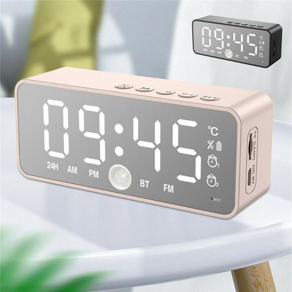other clocks & accessories led mirror screen alarm clock watch table digital wireless bluetooth 5.0 mp3 hifi speaker fm human body sensing s
other clocks & accessories led mirror screen alarm clock watch table digital wireless bluetooth 5.0 mp3 hifi speaker fm human body sensing s