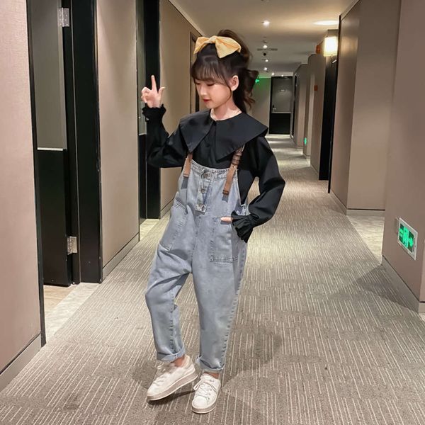 2021 new spring autumn children's suit with western style lapel black shirt and jeans suspendersy1ow, Blue
2021 new spring autumn children's suit with western style lapel black shirt and jeans suspendersy1ow, Blue