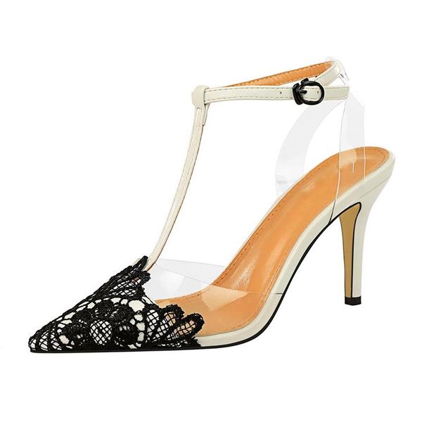 sandals fashion high heel women pointed toe open party transparent heels ladies, Black
sandals fashion high heel women pointed toe open party transparent heels ladies, Black