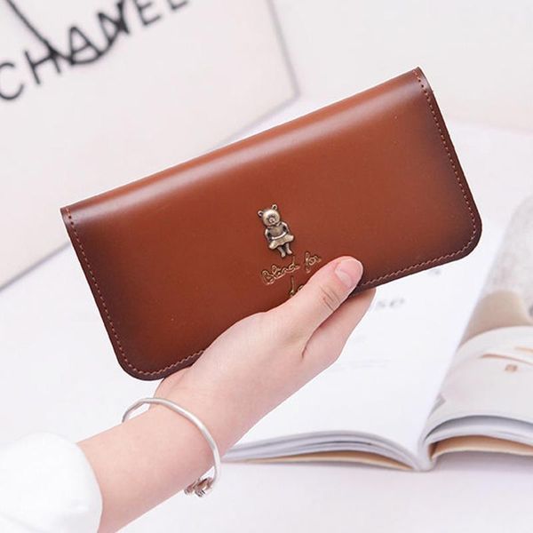 wallets women's wallet fashion cartoon cute bear coin purses csaual simple long clutch bag two-fold female pu leather money, Red;black
wallets women's wallet fashion cartoon cute bear coin purses csaual simple long clutch bag two-fold female pu leather money, Red;black