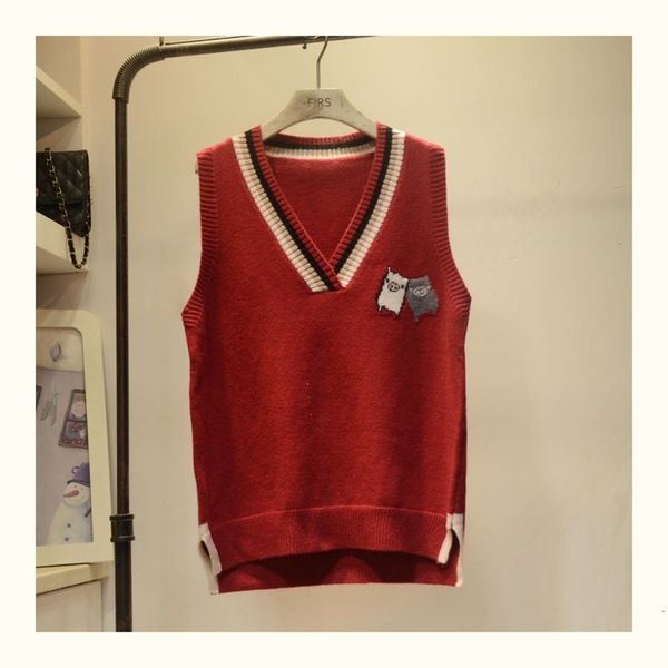 spring autumn college style with mosaic cleavage colour mesh sweater vest y591 du5u, White;black
spring autumn college style with mosaic cleavage colour mesh sweater vest y591 du5u, White;black