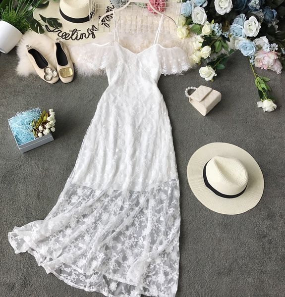2021 hollow lace women slim v-neck bodycon white party summer elegant ladies flora wrap es vertidos mujer v10a, Black;gray
2021 hollow lace women slim v-neck bodycon white party summer elegant ladies flora wrap es vertidos mujer v10a, Black;gray