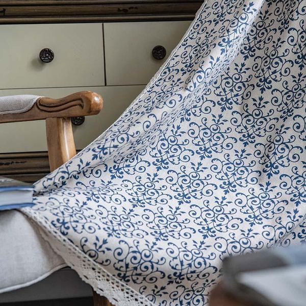 curtain & drapes lace fabric blinds pastoral retro blue and white porcelain in the bedroom home decor for french window room partition
curtain & drapes lace fabric blinds pastoral retro blue and white porcelain in the bedroom home decor for french window room partition