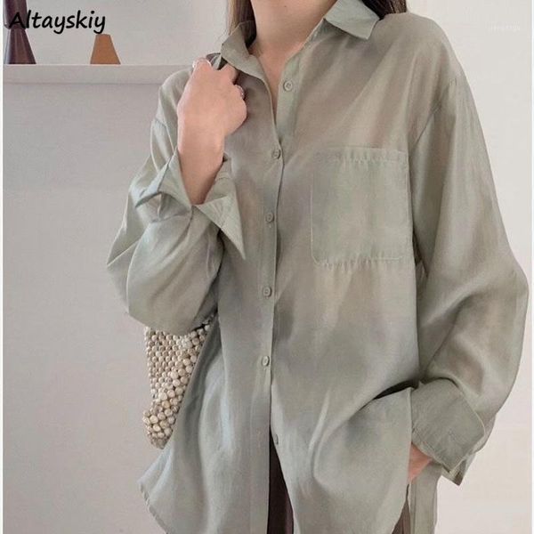women's blouses & shirts women solid sun protection fashion elegant loose casual all-match retro simple tender chiffon plus size xs-3xl, White
women's blouses & shirts women solid sun protection fashion elegant loose casual all-match retro simple tender chiffon plus size xs-3xl, White