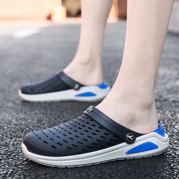 summer blue mens clogs sandals outdoor non-slip beach sandals men sport slippers comfortable casual garden shoes zuecos hombre, Black
summer blue mens clogs sandals outdoor non-slip beach sandals men sport slippers comfortable casual garden shoes zuecos hombre, Black