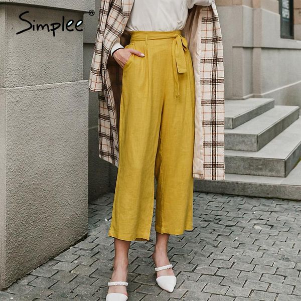 women's pants & capris simplee causal yellow autumn winter women vintage lace up long female high street fashion soft straight 2021, Black;white
women's pants & capris simplee causal yellow autumn winter women vintage lace up long female high street fashion soft straight 2021, Black;white