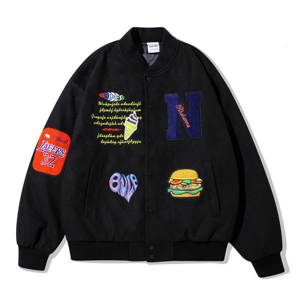 men's hoodies & sweatshirts funny how the cartoon embroidered baseball suit of american bf men is fashionable. it's mv9c, Black
men's hoodies & sweatshirts funny how the cartoon embroidered baseball suit of american bf men is fashionable. it's mv9c, Black