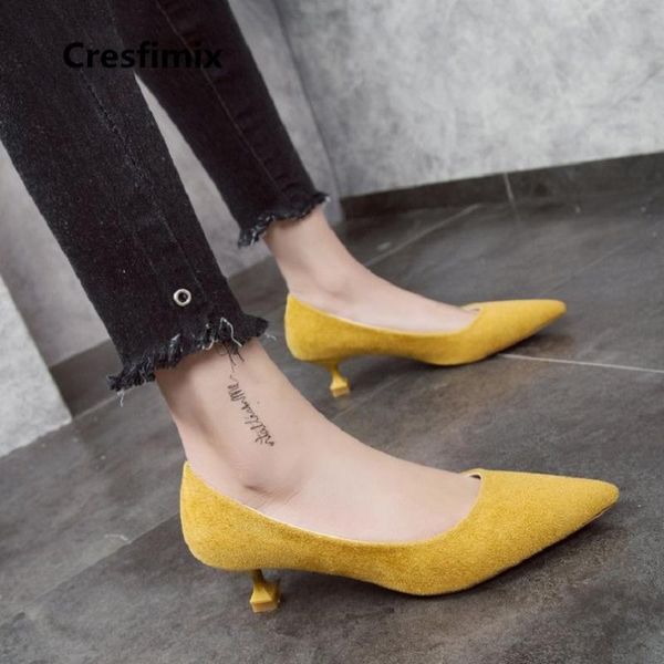 dress shoes cresfimix women fashion 2021 4.5cm high heel lady pointed toe comfortable female casual office heels a2375, Black
dress shoes cresfimix women fashion 2021 4.5cm high heel lady pointed toe comfortable female casual office heels a2375, Black