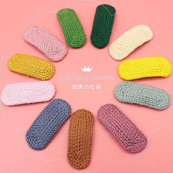 hair accessories simple candy-colored hairpin knitted bb clip card women's side solid color ornament, Slivery;white
hair accessories simple candy-colored hairpin knitted bb clip card women's side solid color ornament, Slivery;white