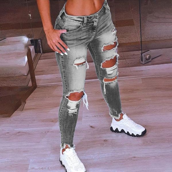 women's jeans drawstring denim women ripped hole stretch jean 2021 slim high waist ladies plus size full length pencil pants, Blue
women's jeans drawstring denim women ripped hole stretch jean 2021 slim high waist ladies plus size full length pencil pants, Blue