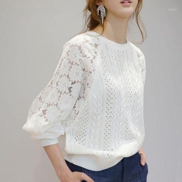 summer knitwear thin white crew neck openwork ladies fashion simple loose long sleeve knitted sweater women pullover hollow women's sw, White;black
summer knitwear thin white crew neck openwork ladies fashion simple loose long sleeve knitted sweater women pullover hollow women's sw, White;black