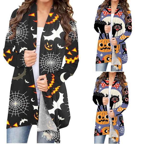 women's knits & tees s-xxl cardigan women halloween sweater korean fashion autumn and winter clothes animal pumpkin print, White
women's knits & tees s-xxl cardigan women halloween sweater korean fashion autumn and winter clothes animal pumpkin print, White