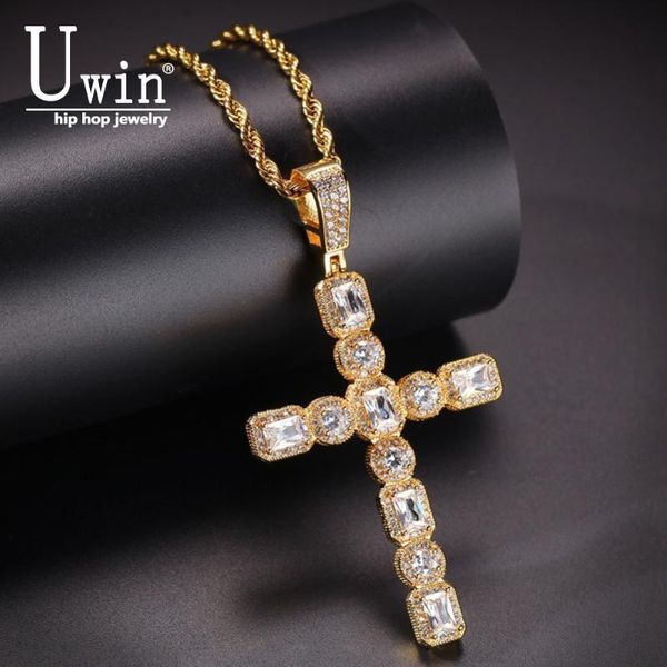 pendant necklaces uwin gem cross square & round cz chains charm drop micro necklace cubic zirconia iced luxury hiphop jewelry, Silver
pendant necklaces uwin gem cross square & round cz chains charm drop micro necklace cubic zirconia iced luxury hiphop jewelry, Silver