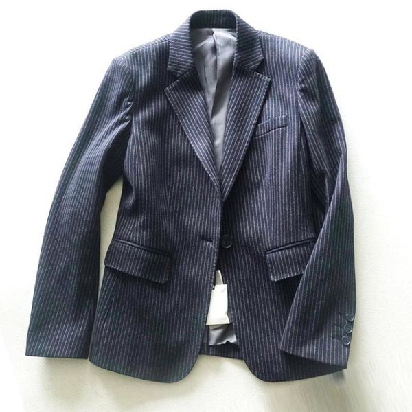 women's suits & blazers european grand 2021 fashion brand england style striped wool blazer suit women simple and stylish leisure woole, White;black
women's suits & blazers european grand 2021 fashion brand england style striped wool blazer suit women simple and stylish leisure woole, White;black