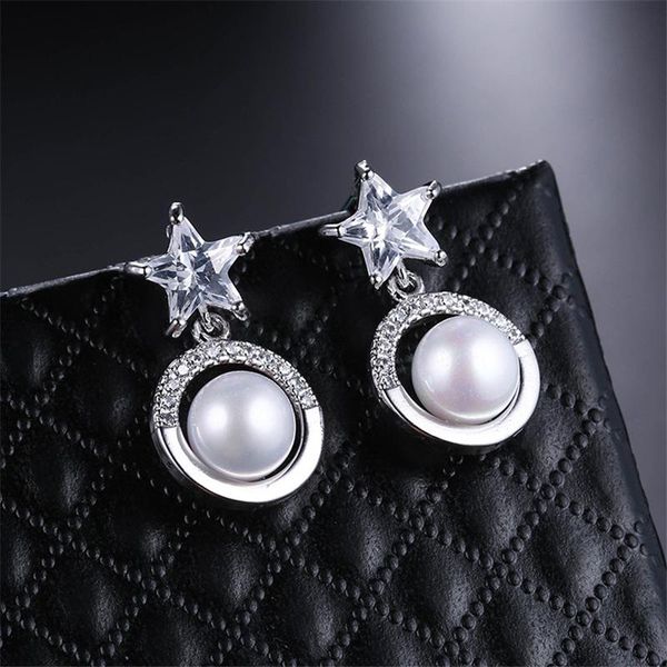 dangle & chandelier earrings for women 2021 trend korean fashion copper contracted joker five star set zircon symmetry eardrop jewelry, Silver
dangle & chandelier earrings for women 2021 trend korean fashion copper contracted joker five star set zircon symmetry eardrop jewelry, Silver