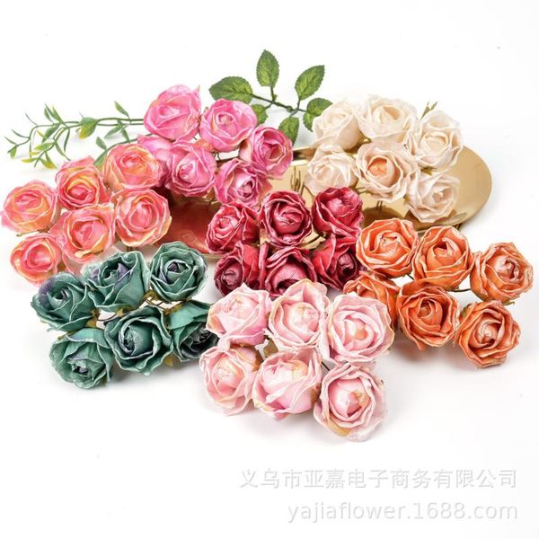 wedding diy candy box garland accessories model bouquet 6 head shou zha crimping small rose europe and america home decoration
wedding diy candy box garland accessories model bouquet 6 head shou zha crimping small rose europe and america home decoration