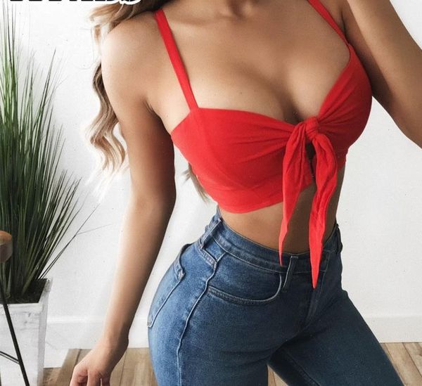 2021 summer women bow tie crop women solid short tanks sleeveless strap casual v neck vest, White
2021 summer women bow tie crop women solid short tanks sleeveless strap casual v neck vest, White