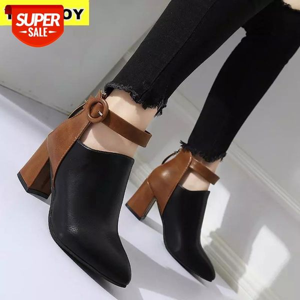 2019 retro women boots vintage block heel ankle side zipper high heels shoes big sizes 35-44 botas mujer winter boots #8t0v, Black
2019 retro women boots vintage block heel ankle side zipper high heels shoes big sizes 35-44 botas mujer winter boots #8t0v, Black