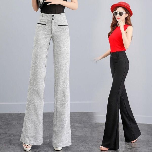 women 2021 spring autumn new fashion loose wide-leg pants female high waist casual pants ladies solid color long trousers q779, Black;white
women 2021 spring autumn new fashion loose wide-leg pants female high waist casual pants ladies solid color long trousers q779, Black;white