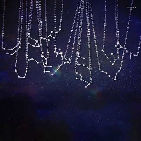 chains fashion simple charm 12 constellation pendant necklace star zodiac sign for friend gift s-n4871, Silver
chains fashion simple charm 12 constellation pendant necklace star zodiac sign for friend gift s-n4871, Silver