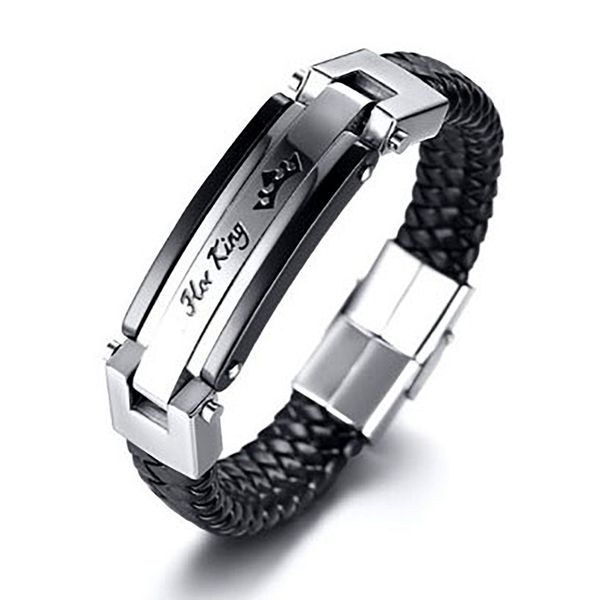bangles bracelets jewelry king queen pu leather men's bracelet black accessories market
bangles bracelets jewelry king queen pu leather men's bracelet black accessories market