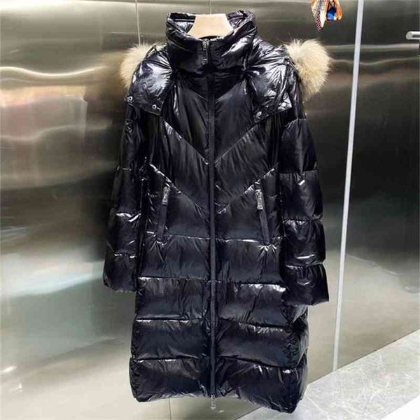 2021 winter new v-neck slim hooded down jacket with thick waist and thin middle long coat for women, Black
2021 winter new v-neck slim hooded down jacket with thick waist and thin middle long coat for women, Black