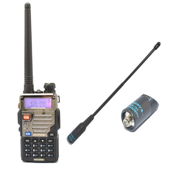 walkie talkie baofeng uv-5re vhf/uhf dual band walke +na-701 sma-f antenna handy hunting radio receiver with headfone
walkie talkie baofeng uv-5re vhf/uhf dual band walke +na-701 sma-f antenna handy hunting radio receiver with headfone