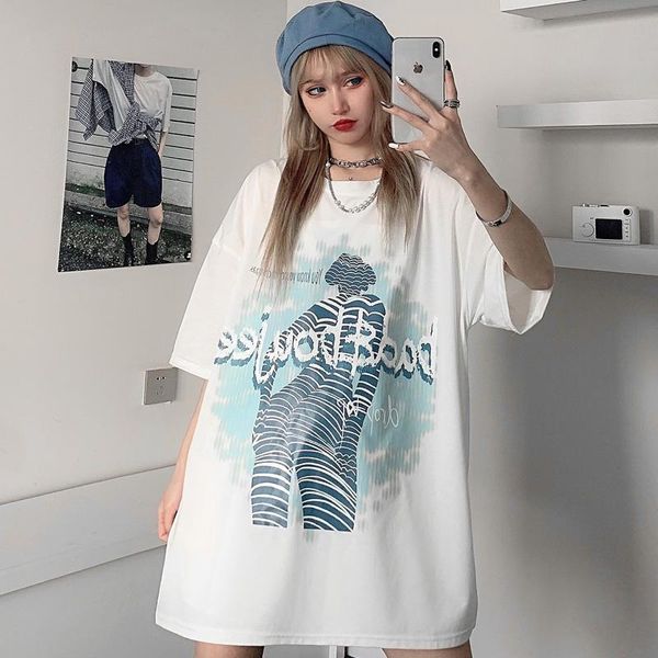 women's t-shirt oversized t-shirts women letter print tshirt summer short sleeve shirt harajuku fashion graphic female clothes, White
women's t-shirt oversized t-shirts women letter print tshirt summer short sleeve shirt harajuku fashion graphic female clothes, White