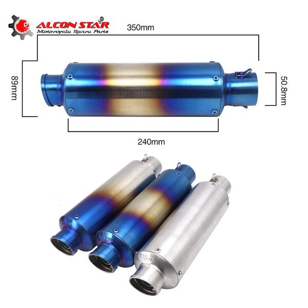 motorcycle exhaust system alconstar- sand surface style stainless steel racing resonator 350mm muffler pipe fit for gy6 tmax dirt bike
motorcycle exhaust system alconstar- sand surface style stainless steel racing resonator 350mm muffler pipe fit for gy6 tmax dirt bike