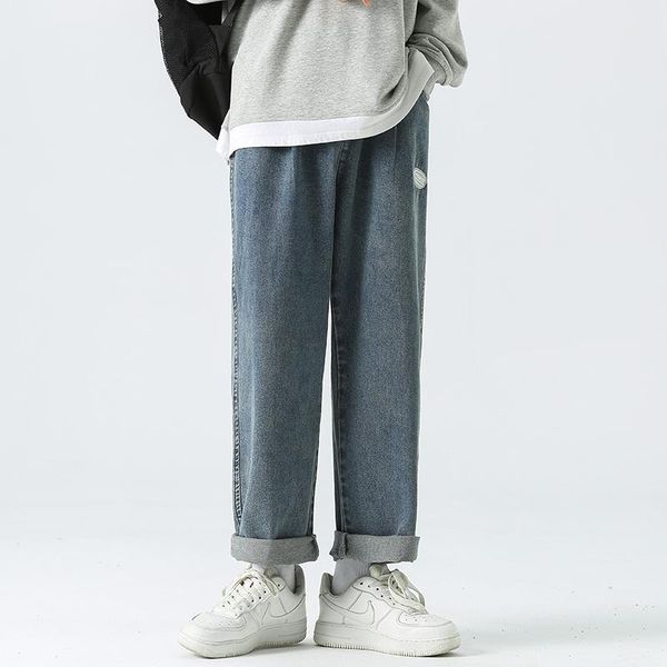 men's jeans baggy wide legs straight vintage blue simplicity elastic waist drawstring denim pants fashion korean trousers
men's jeans baggy wide legs straight vintage blue simplicity elastic waist drawstring denim pants fashion korean trousers