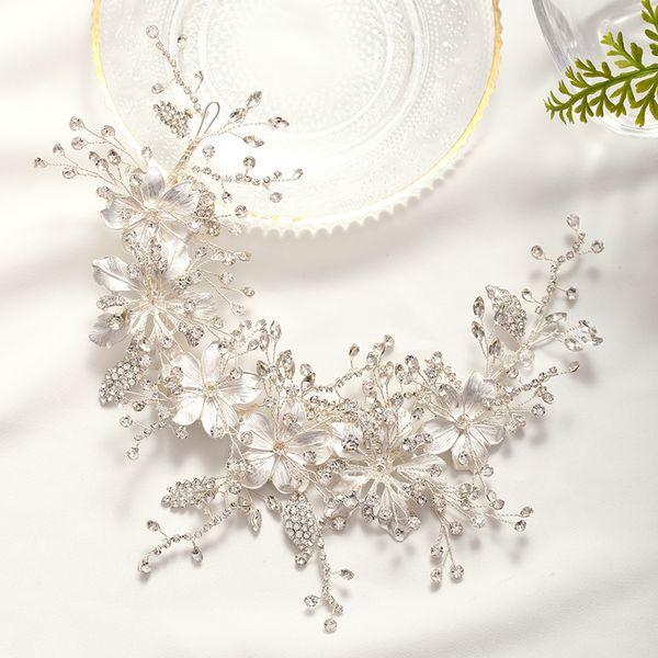 wedding silver color crystal tiara handmade headdress flower leaf jewelry headband bride hair accessories mx200727, White;golden
wedding silver color crystal tiara handmade headdress flower leaf jewelry headband bride hair accessories mx200727, White;golden