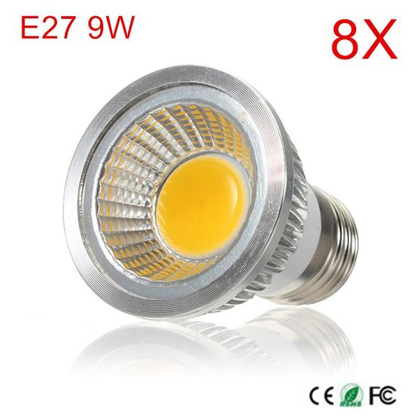 bulbs 8pcs high power cob led lamp ac85-265v e27 bulb light 9w luminous spotlight spot ceiling ship
bulbs 8pcs high power cob led lamp ac85-265v e27 bulb light 9w luminous spotlight spot ceiling ship