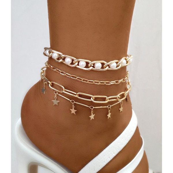 anklets bohemian multilayer metal chain for women simple gold color butterfly pearl ankle anklet bracelet beach jewelry, Red;blue
anklets bohemian multilayer metal chain for women simple gold color butterfly pearl ankle anklet bracelet beach jewelry, Red;blue