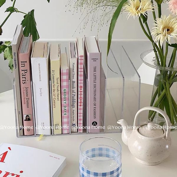 hooks & rails acrylic bookstand deskfinishing transparent bookshelf plexiglass folder magazine book office storage shelf
hooks & rails acrylic bookstand deskfinishing transparent bookshelf plexiglass folder magazine book office storage shelf