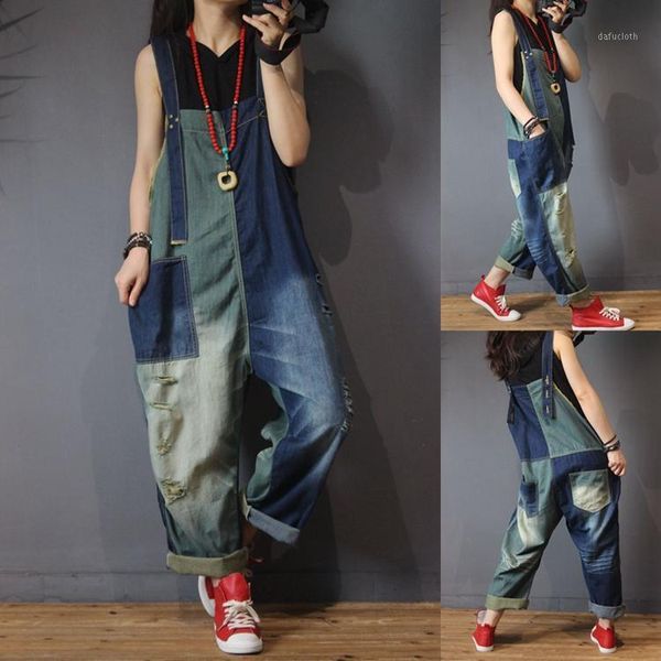 women's jeans 2021 spring casual denim suspender overalls loose large size wild low suede trousers women, Blue
women's jeans 2021 spring casual denim suspender overalls loose large size wild low suede trousers women, Blue