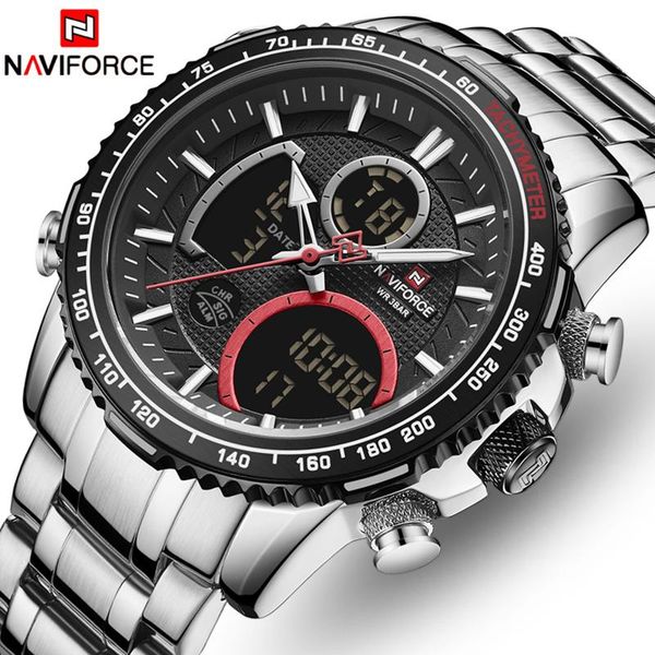 wristwatches naviforce brand watches mens analog quartz watch sport military led digital male chronogarph clock men watchrelogio masculi, Slivery;brown
wristwatches naviforce brand watches mens analog quartz watch sport military led digital male chronogarph clock men watchrelogio masculi, Slivery;brown