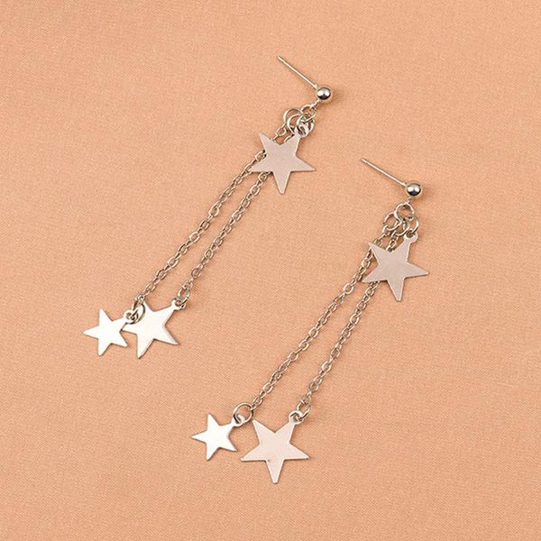 stud korean trend star tassel pendant earrings simple design silver color long chain fashion girl jewelry gift, Golden;silver
stud korean trend star tassel pendant earrings simple design silver color long chain fashion girl jewelry gift, Golden;silver