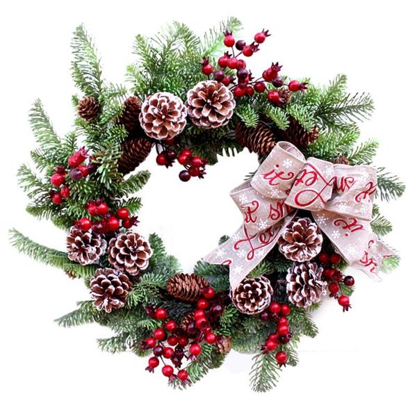 decorative flowers & wreaths 50cm christmas wreath artificial flower wall door hanging simulation garland home wedding decoration
decorative flowers & wreaths 50cm christmas wreath artificial flower wall door hanging simulation garland home wedding decoration