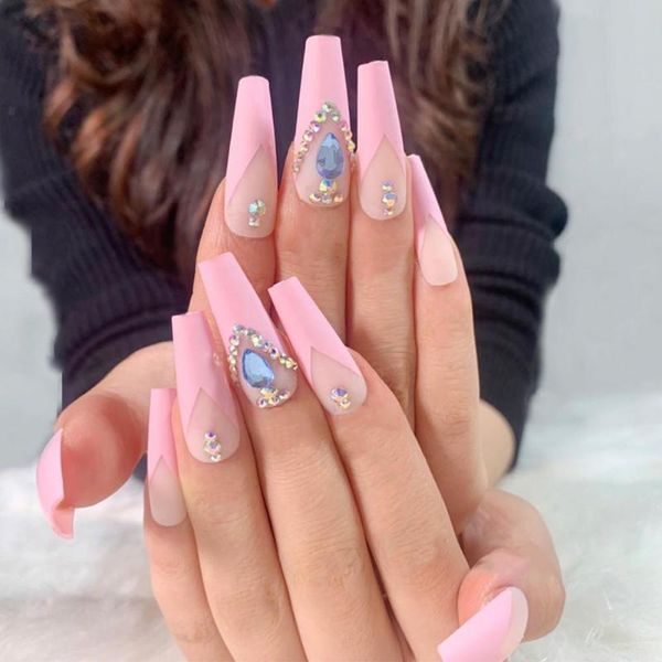 false nails 24pcs/set nail tips coffin shape with rhinestone 3d press acrylic decoration for xmas manicure, Red;gold
false nails 24pcs/set nail tips coffin shape with rhinestone 3d press acrylic decoration for xmas manicure, Red;gold