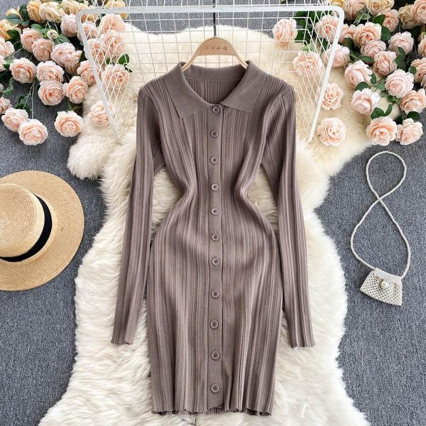 casual dresses croysier autumn clothes 2021 fashion women neck long sleeve mini dress front button party ribbed knitted bodycon, Black;gray
casual dresses croysier autumn clothes 2021 fashion women neck long sleeve mini dress front button party ribbed knitted bodycon, Black;gray